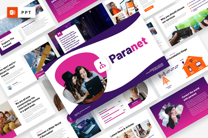 Paranet - Broadband & Telecom Powerpoint Template
