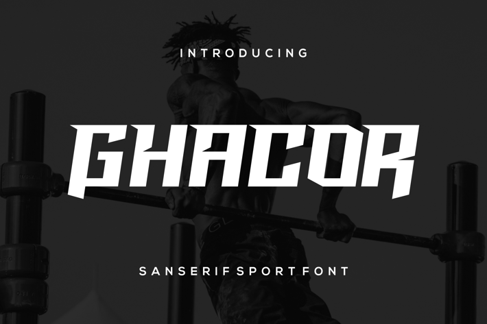 Ghacor - San Serif Sport Font