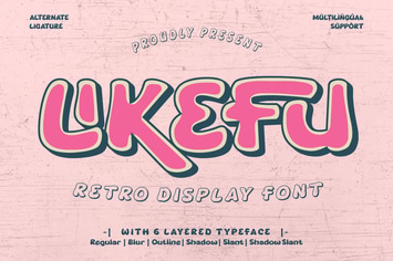 Likefu - Retro Display Font