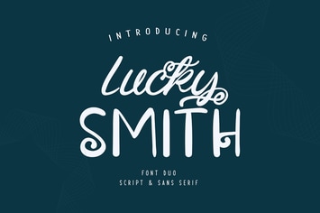 Lucky Smith | Font Duo Script & Sans Serif