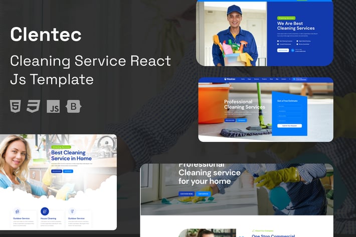 Clentac – Cleaning Services React JS Template