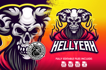 Skull Mascot Logo