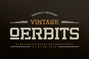 Vintage Qerbits - SlabSerif Vintage And Sport Font
