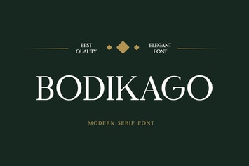Bodikago Luxury Serif Font