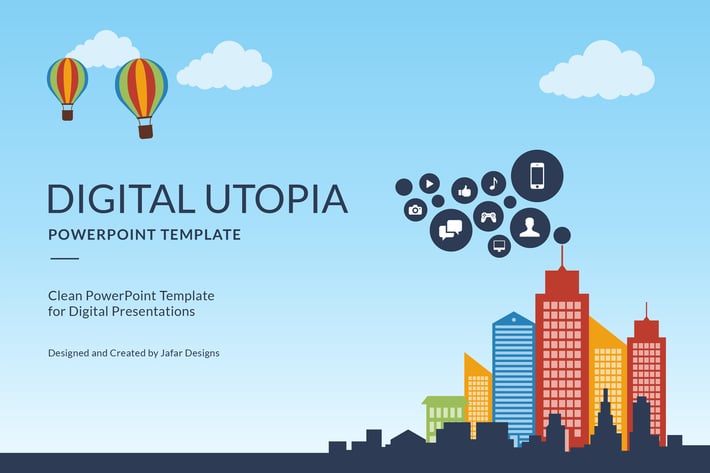 Digital Utopia PowerPoint Template