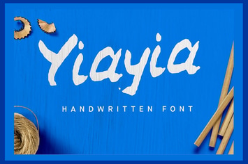 YiaYia Handwritten font