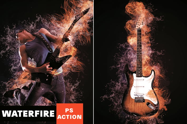 Waterfire Photoshop Action