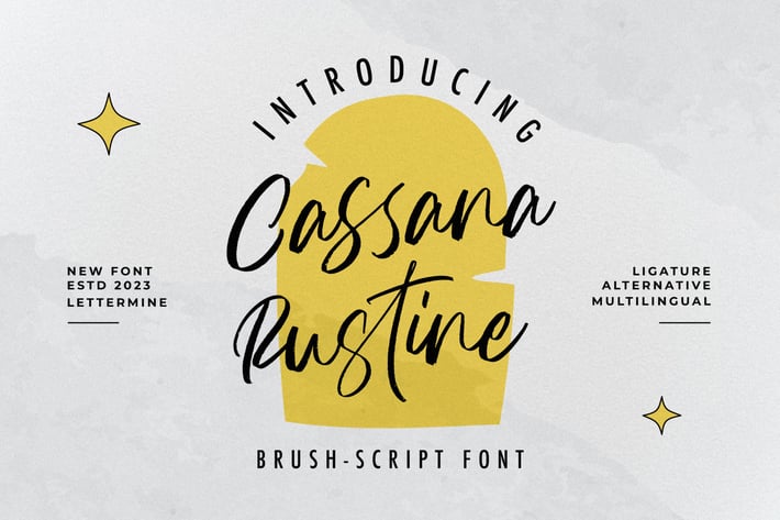 Cassana Rustine - Script Handwritten
