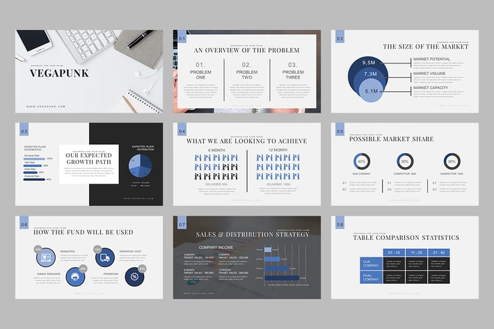 Vegapunk : Pitch Deck Keynote Template