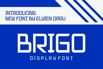 Brigo - Technology Display Font