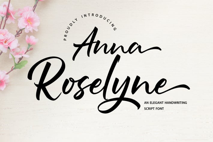 Anna Rosselyn | Elegant Handwriting Script Font