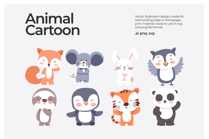 Animal Cartoon - Illustration