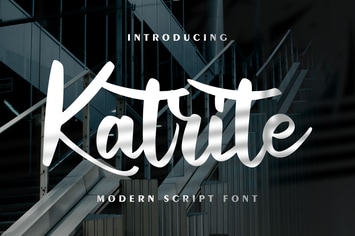 Katrite | Modern Script Font