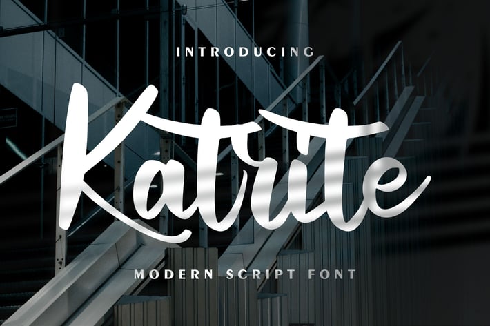 Katrite | Modern Script Font