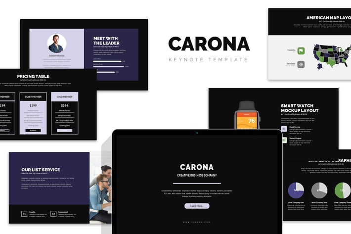 Carona : Modern Company Profile Keynote