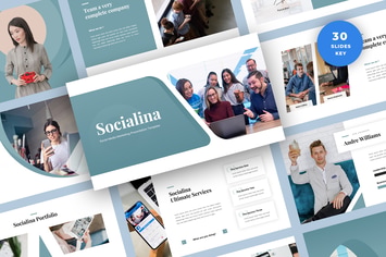 Social Media Marketing Keynote Template