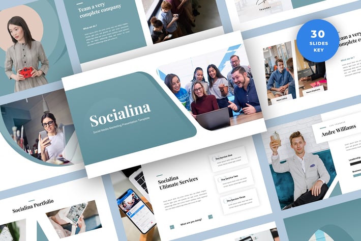 Social Media Marketing Keynote Template
