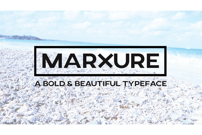 MARXURE - A Bold Headline Typeface + Web Fonts