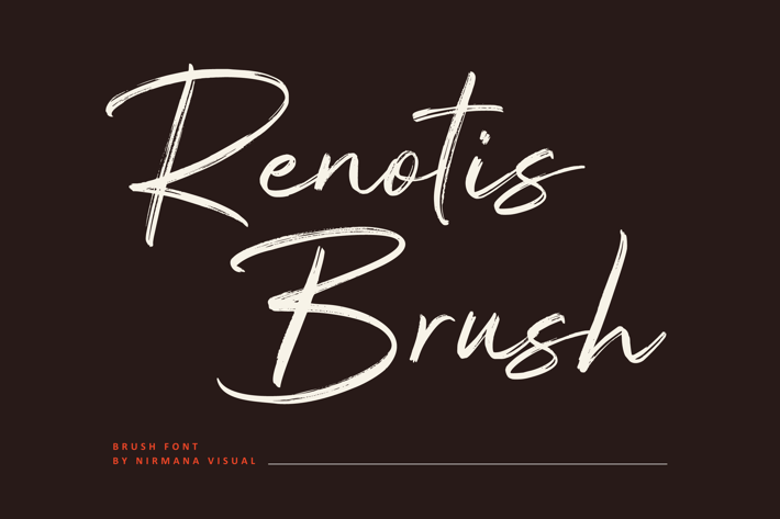 Renotis Brush - Brush Script Font