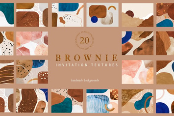 Brownie Invitation Textures