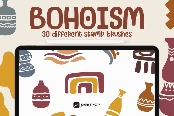 Bohoism - Procreate Stamp Brush