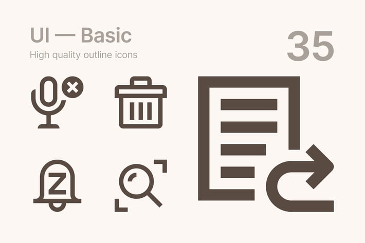 UI — Basic icons