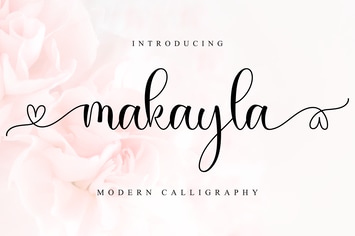 Makayla - A Lovely Script Font