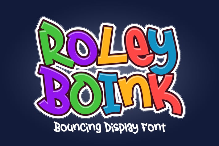 Roley Boink - Bouncing Display Font
