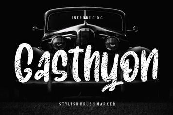 Gasthyon Stylish Brush Business Font