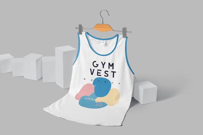 Sleeveless Gym Vest Mockups