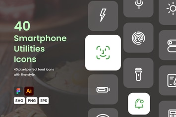 Smartphone Utilities Icon Set