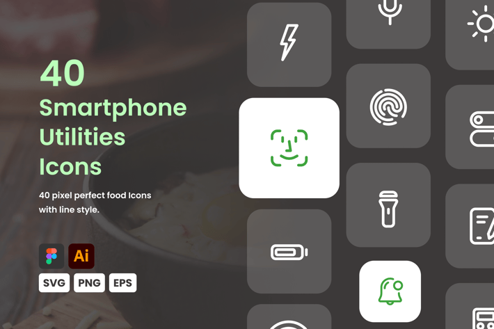 Smartphone Utilities Icon Set