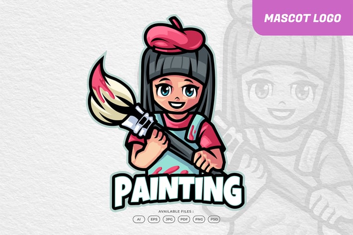 Painting Kid Logo