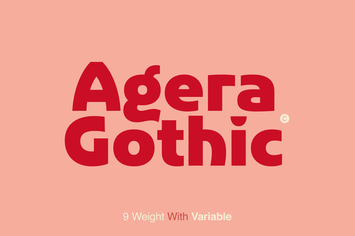 Agera Gothic - Modern And Classic Elegant Font