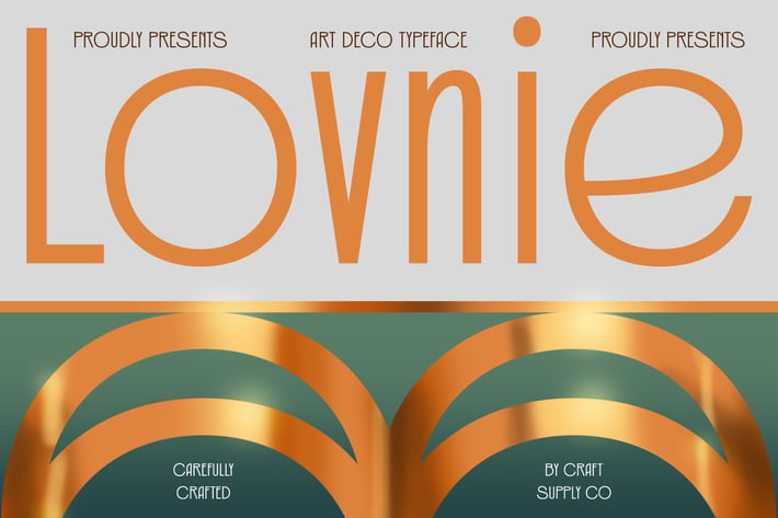 Lovnie – Art Deco Font