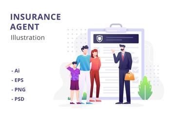 Insurance Agent Illustration