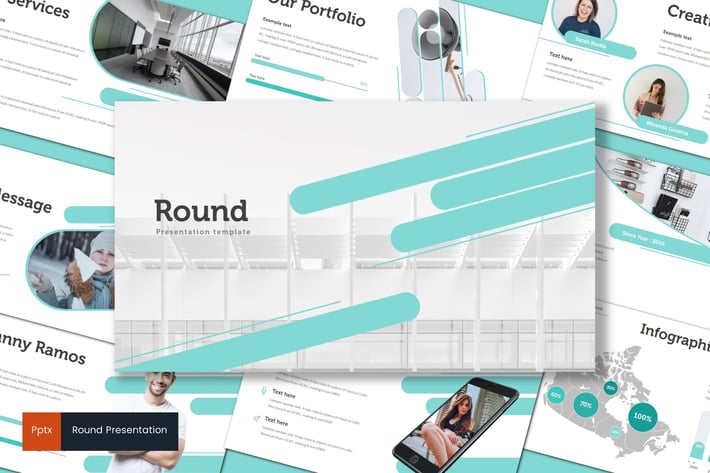 Round - Powerpoint Template