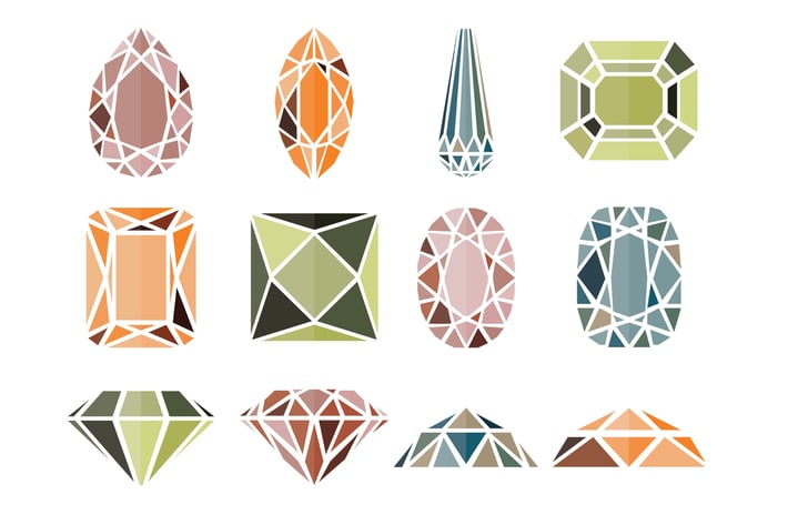 12 Diamond Icons