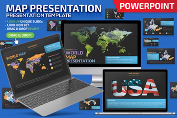 Map Powerpoint Presentation Template