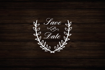 Laurel Wreath Save The Date