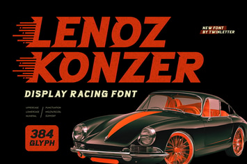 Lenozkonser - Display Racing Font
