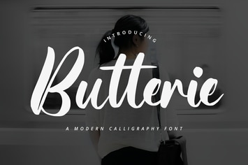 Calligraphy Font - Butterie
