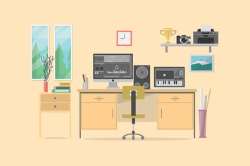 Composer Workspace - Illustration Background