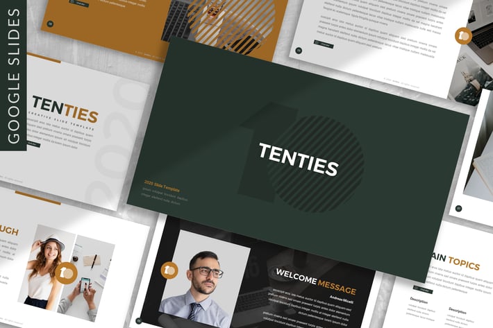 Tenties - Creative Startup Google Slide Template