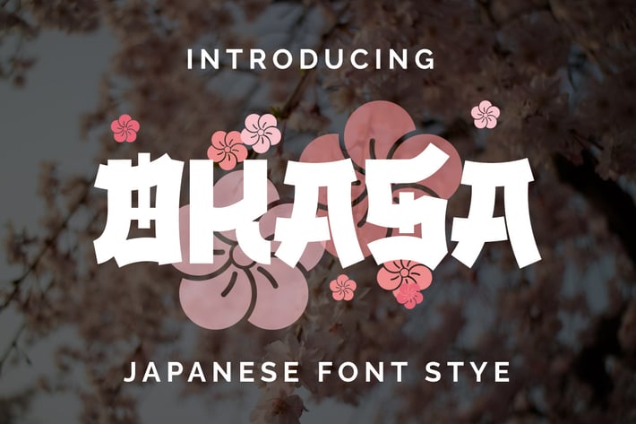 OKASA - Japanese style font