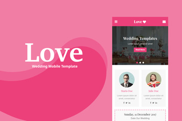 Love - Wedding Mobile Template