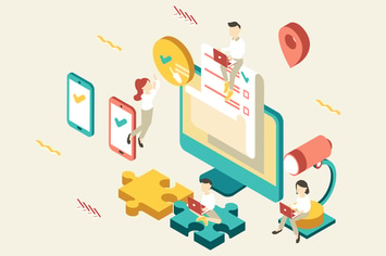 Testing Concept Isometric Illustration