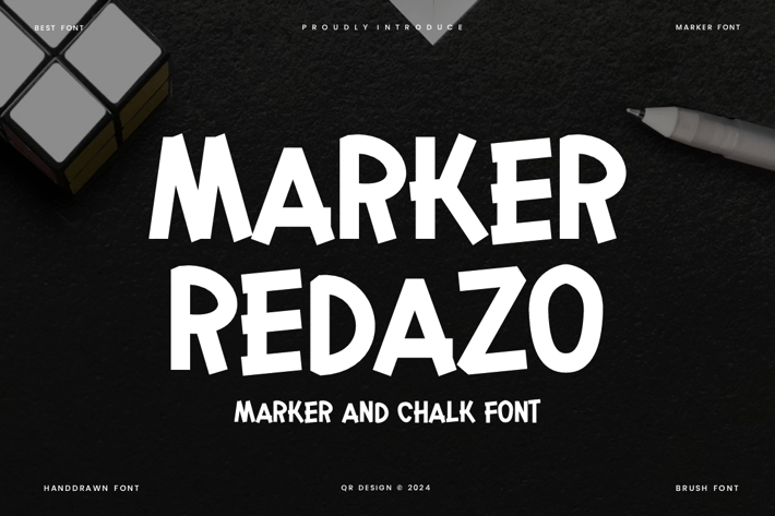 Marker Redazo - Chalk Font