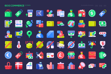 60 E Commerce Icons
