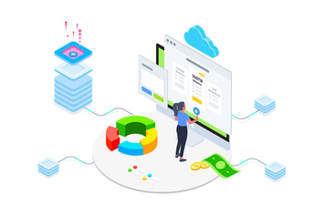 Capacity and Bandwidth Blockchain Isometric 4 - TU
